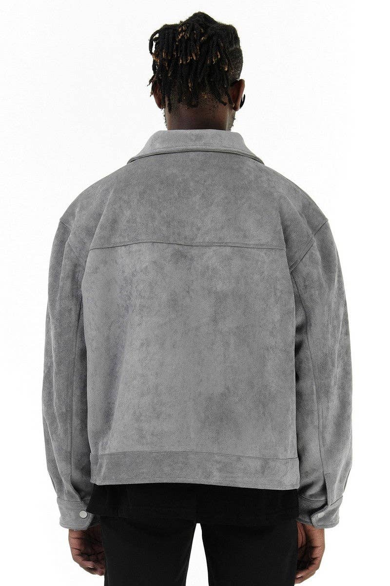 Suède jack met meerdere zakken