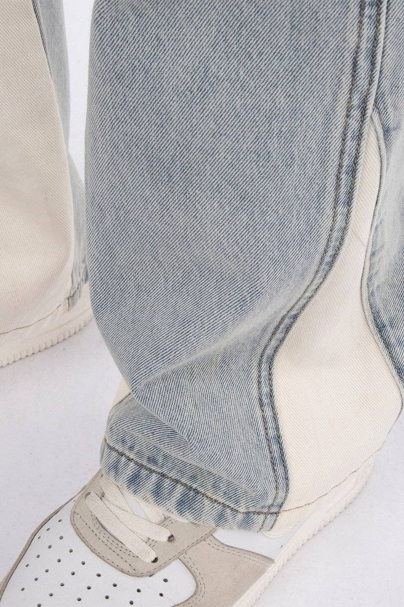 Jeans met lichte uitlopende pijpen