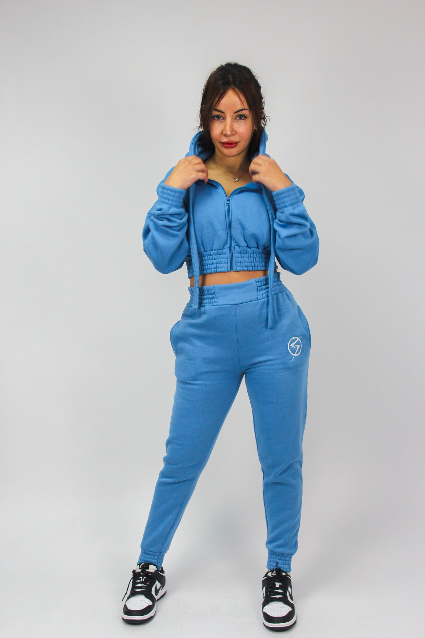 Cropped Hoodie & Joggers loungewear- Sharelle