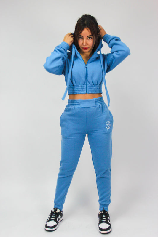 Cropped Hoodie & Joggers loungewear- Sharelle