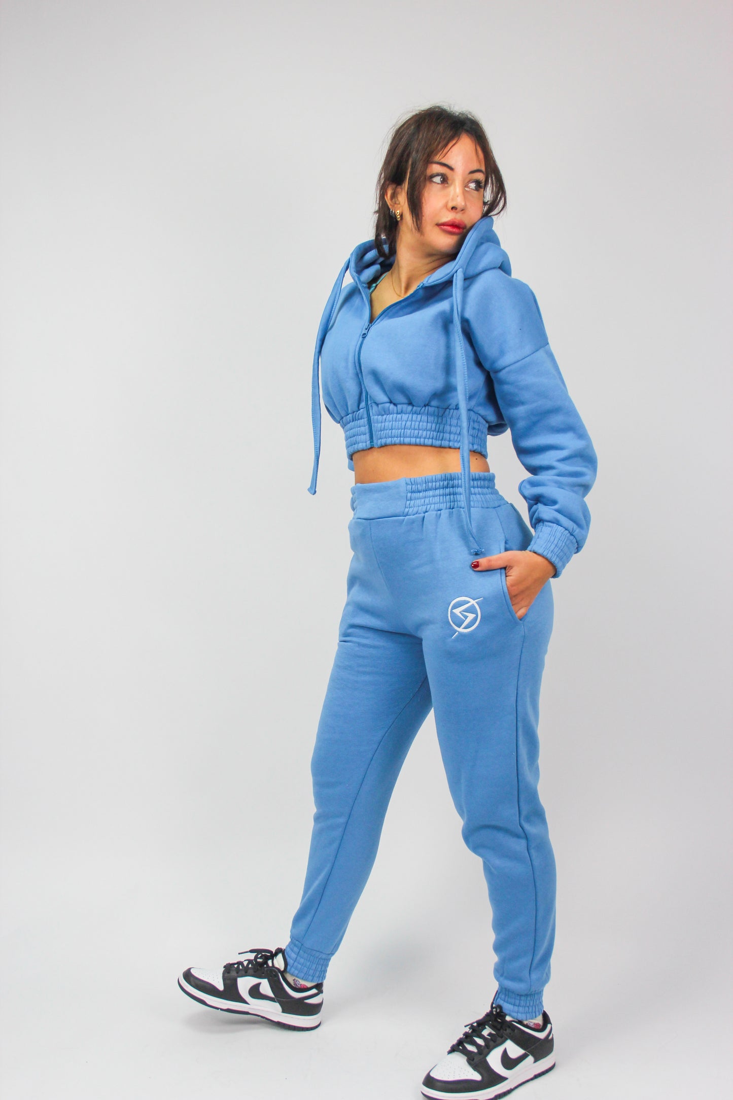 Cropped Hoodie & Joggers loungewear- Sharelle