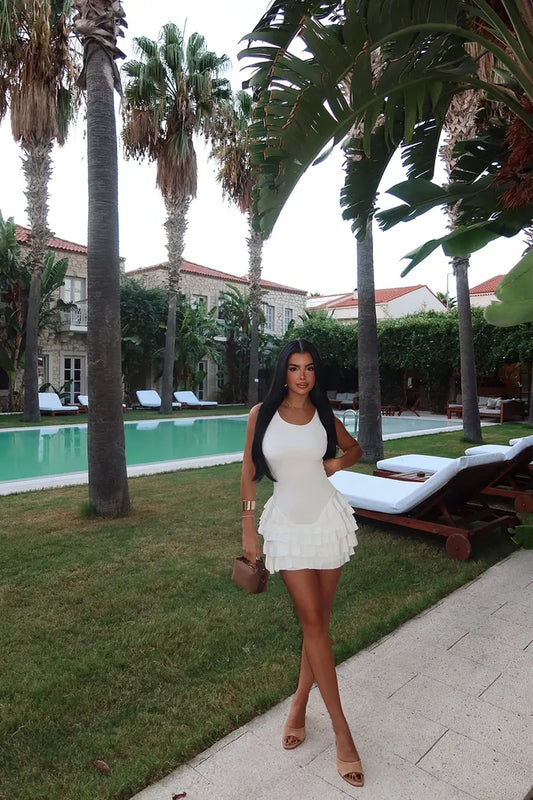 Mini-Jurk met Ruchesdetail